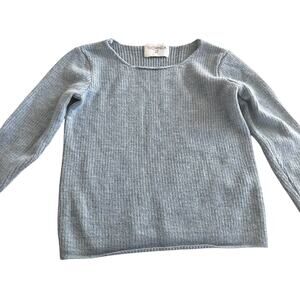 Tuchinda Girls Blue Ribbed 100% Wool Sweater size 2T